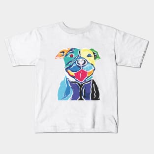 Smiling Happy Pitbull Kids T-Shirt